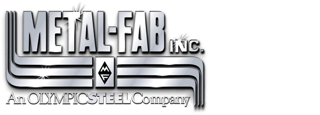METAL-FAB Inc. chrome logo on black